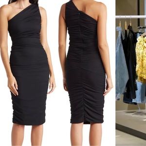 Love By Design One-Shoulder Body-Con Midi Dress